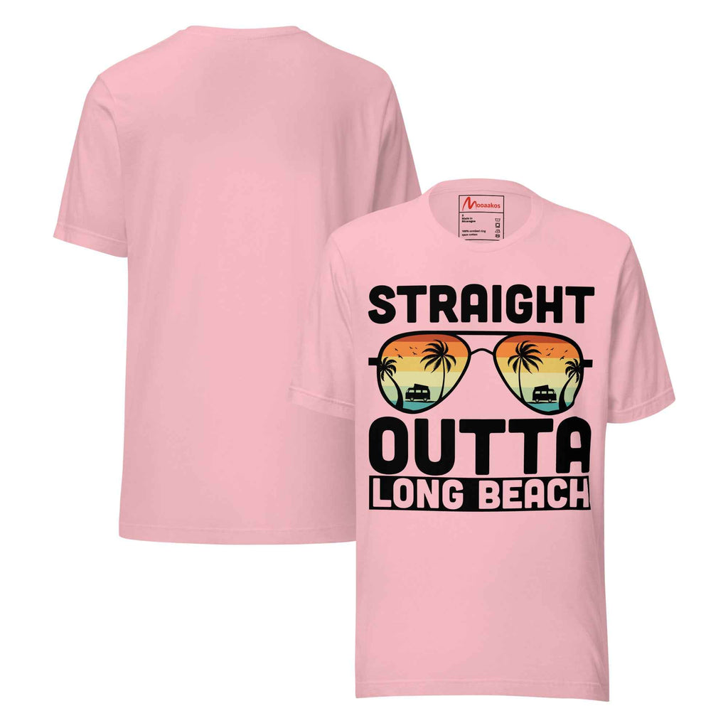 Straight Outta Long Beach Great Travel Vintage Unisex t-shirt