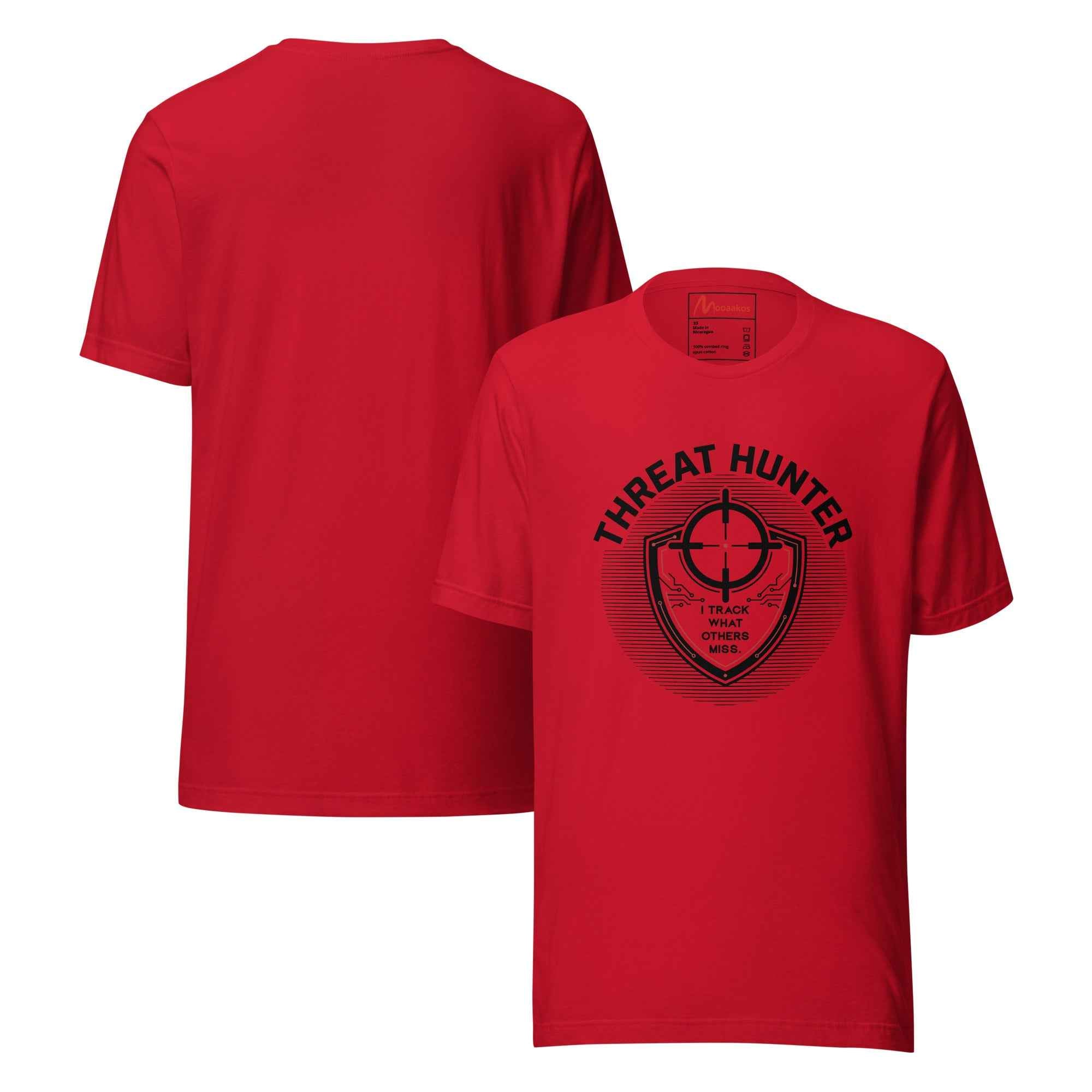 Threat Hunter Cyber Security Shield Design | Unisex T-Shirt