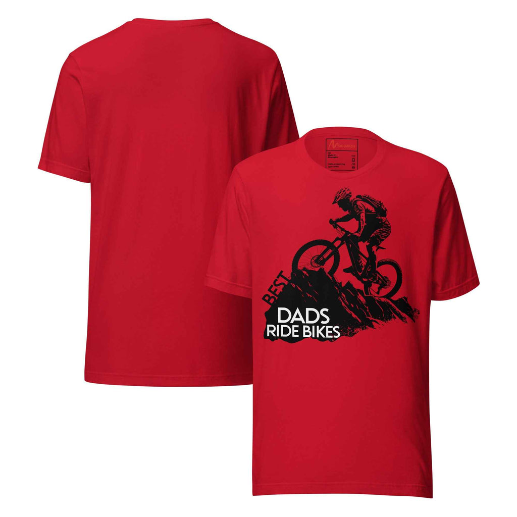 Best Dads Ride Bikes Silhouette Unisex t-shirt