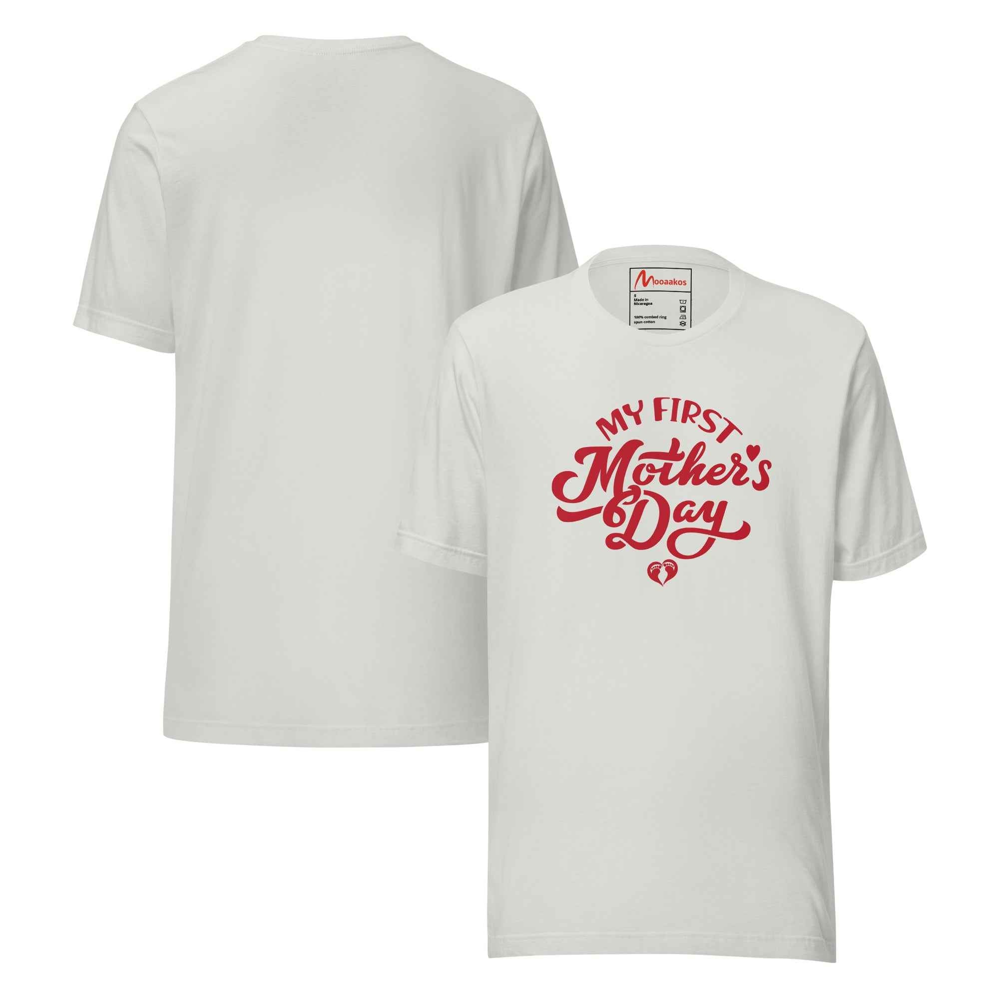 My First Mothers Day Script Typography T-Shirt