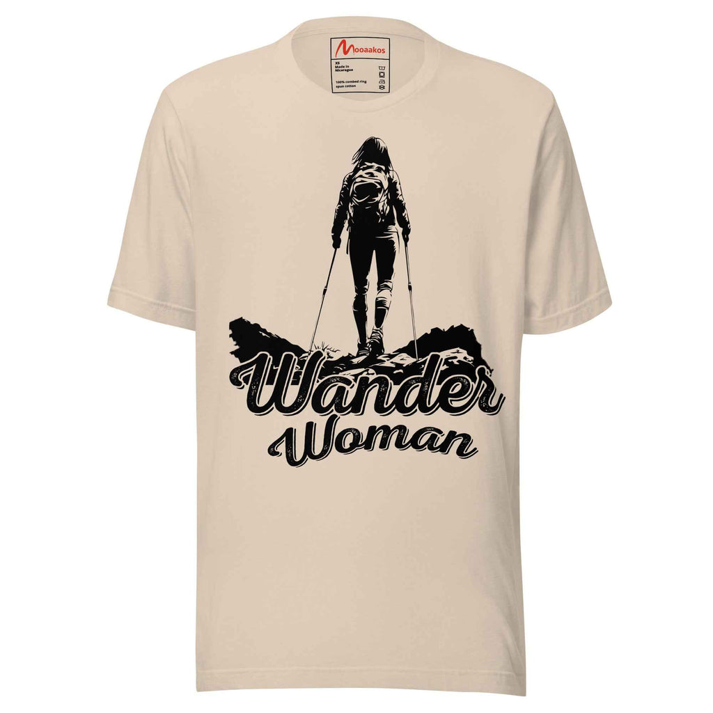 Wander Woman Retro Sunset - Climbing Hiking Outdoor Funny Unisex t-shirt