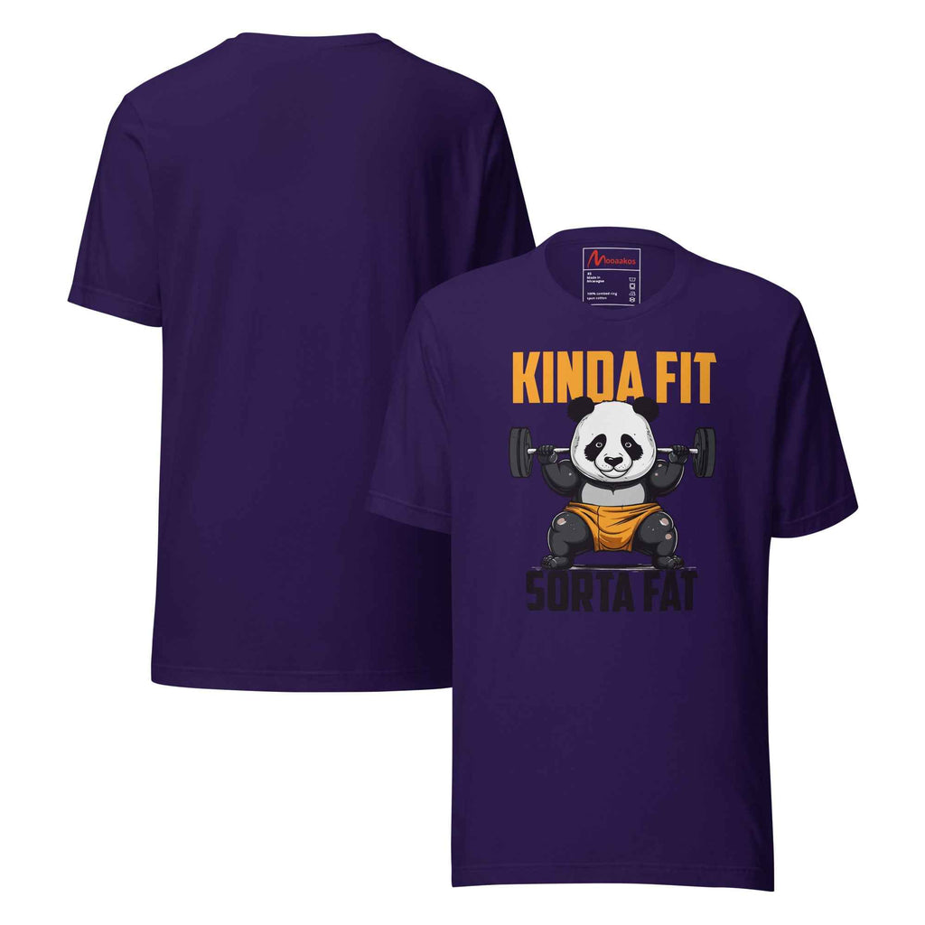 Kinda Fit Sorta Fat Panda Gym Workout | Unisex T-Shirt