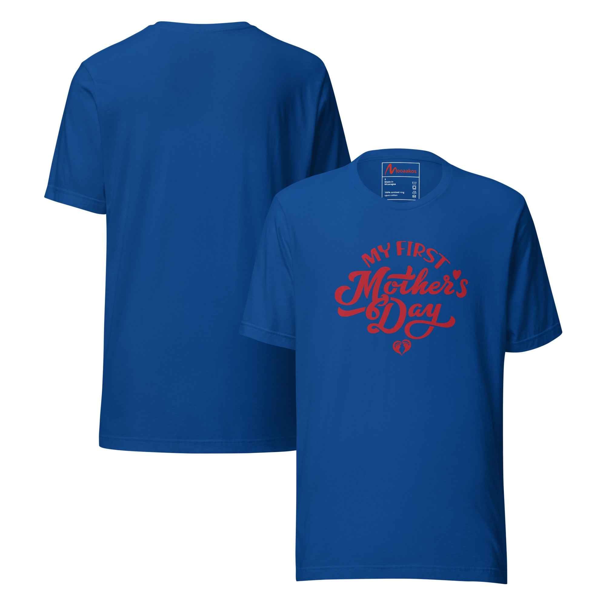 My First Mothers Day Script Typography T-Shirt