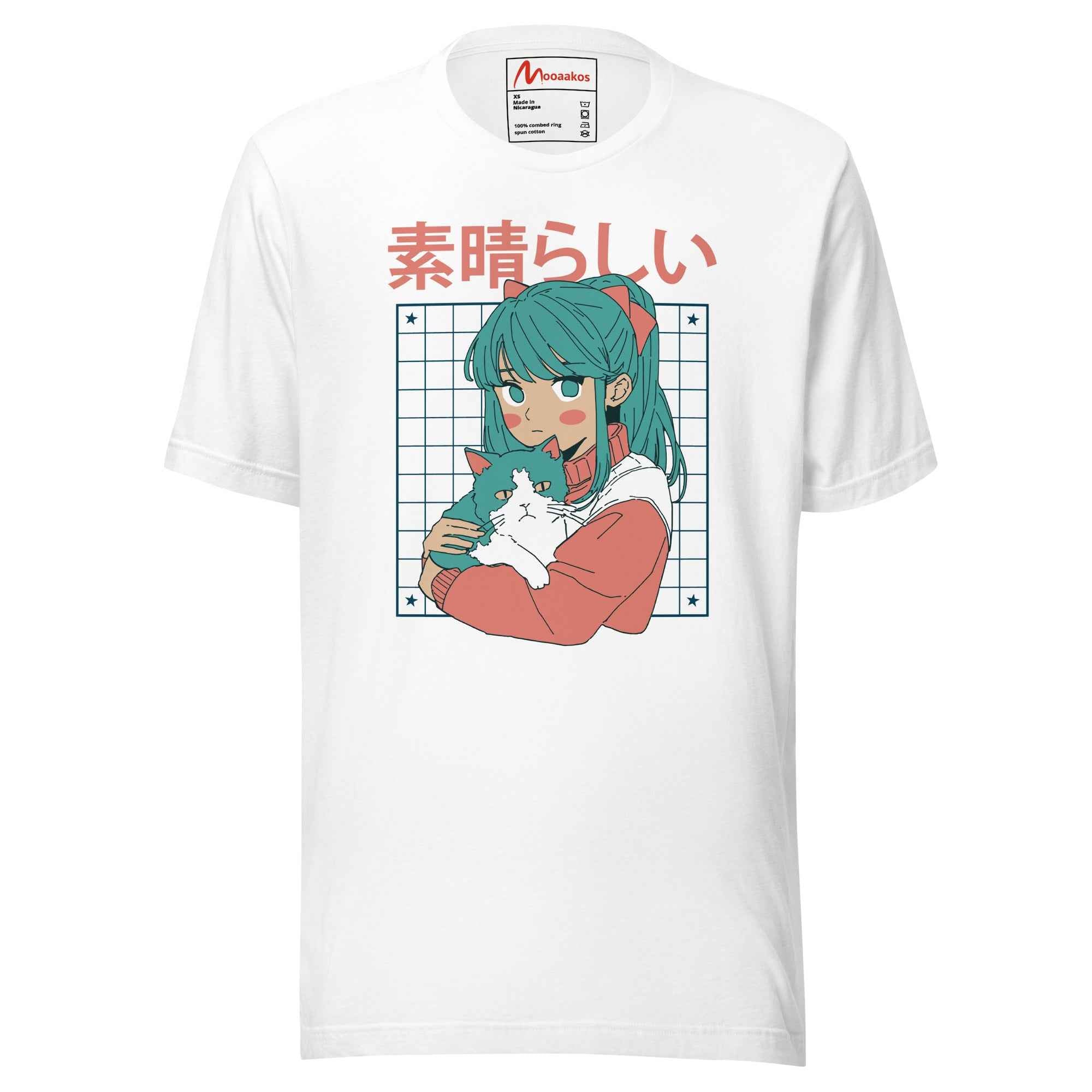Kawaii Anime Cat Girl Japanese Aesthetic Cute Otaku Design | Unisex T-Shirt