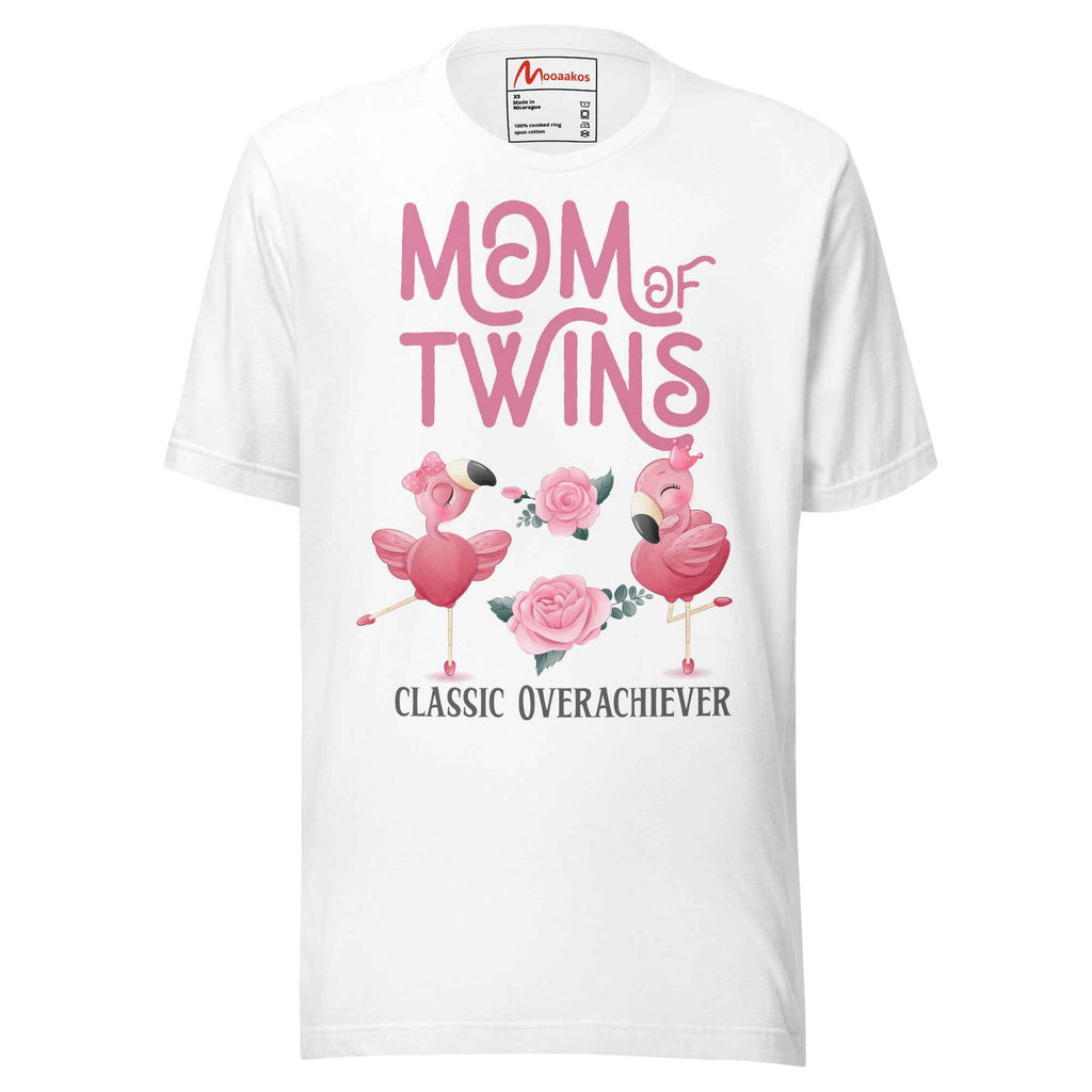 Little two femingo Funny Mom Of Twins Unisex t-shirt