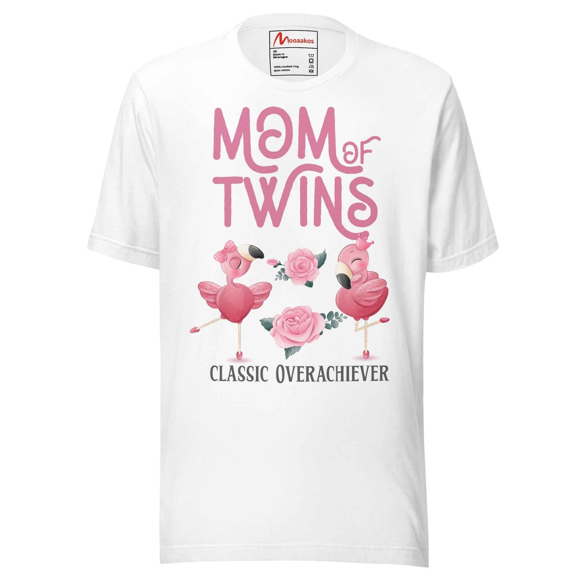 Little two femingo Funny Mom Of Twins Unisex t-shirt
