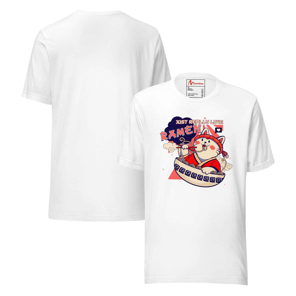 Just Really Love Ramen Cute Cat Noodles | Unisex T-Shirt