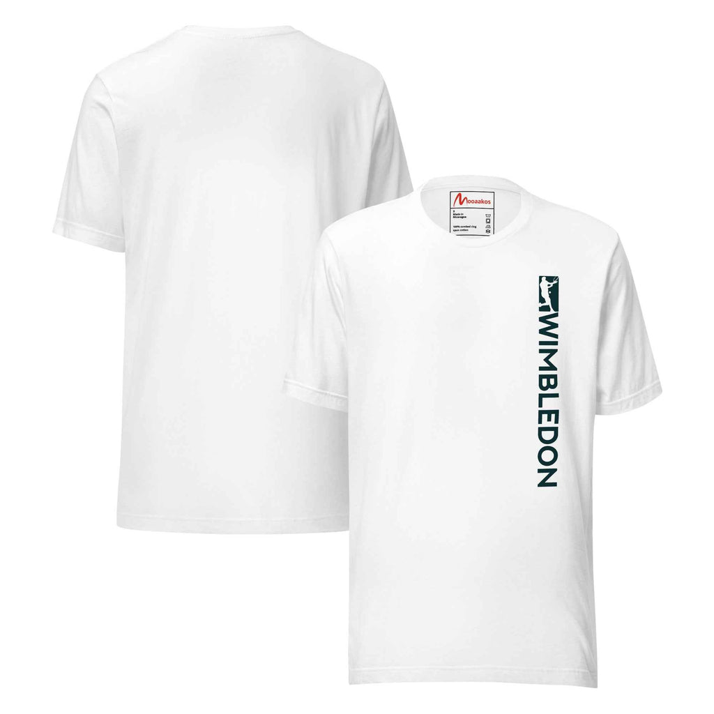 Wimbledon Tennis Player Vertical Design | Unisex T-Shirt