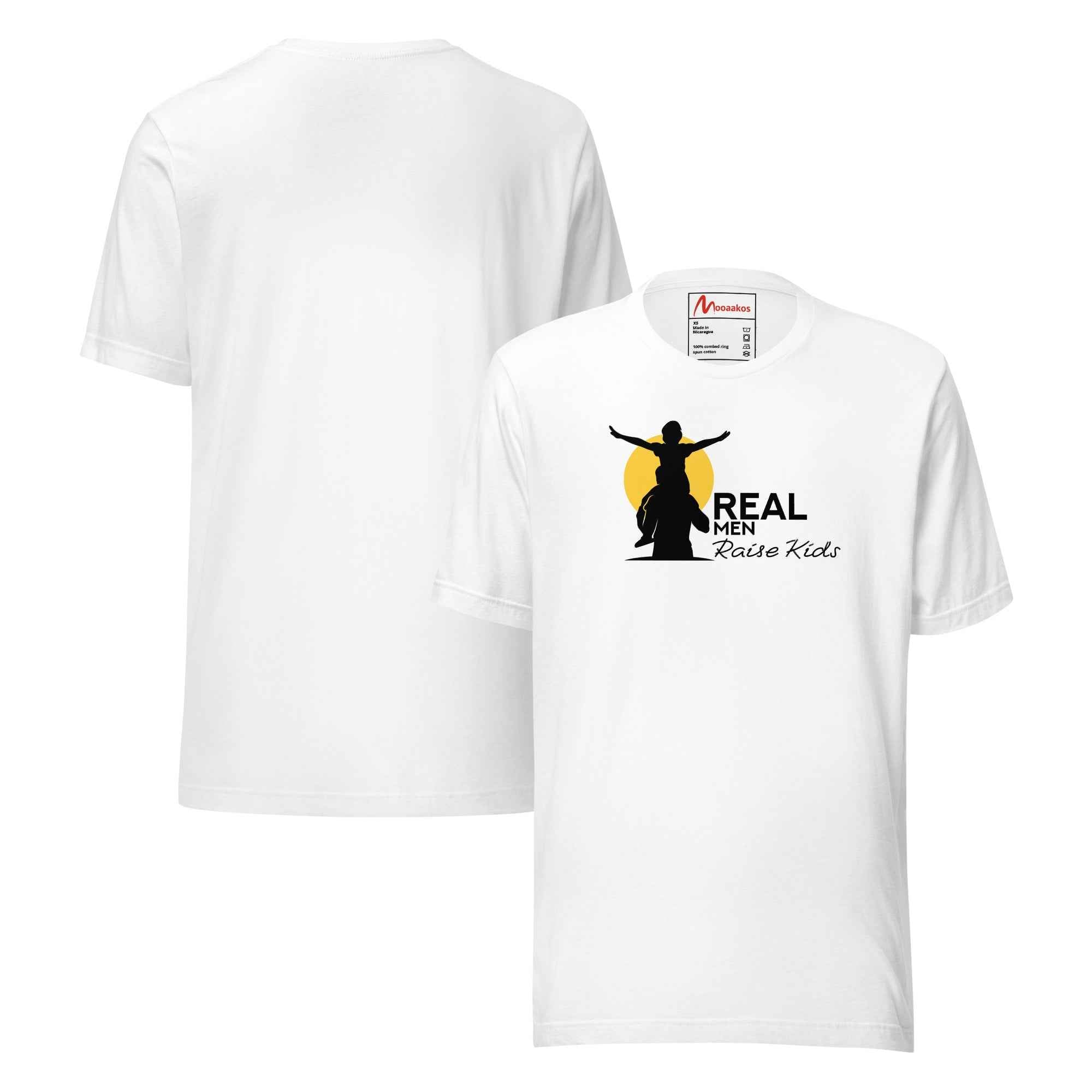Real Men Raise Kids Silhouette T-Shirt