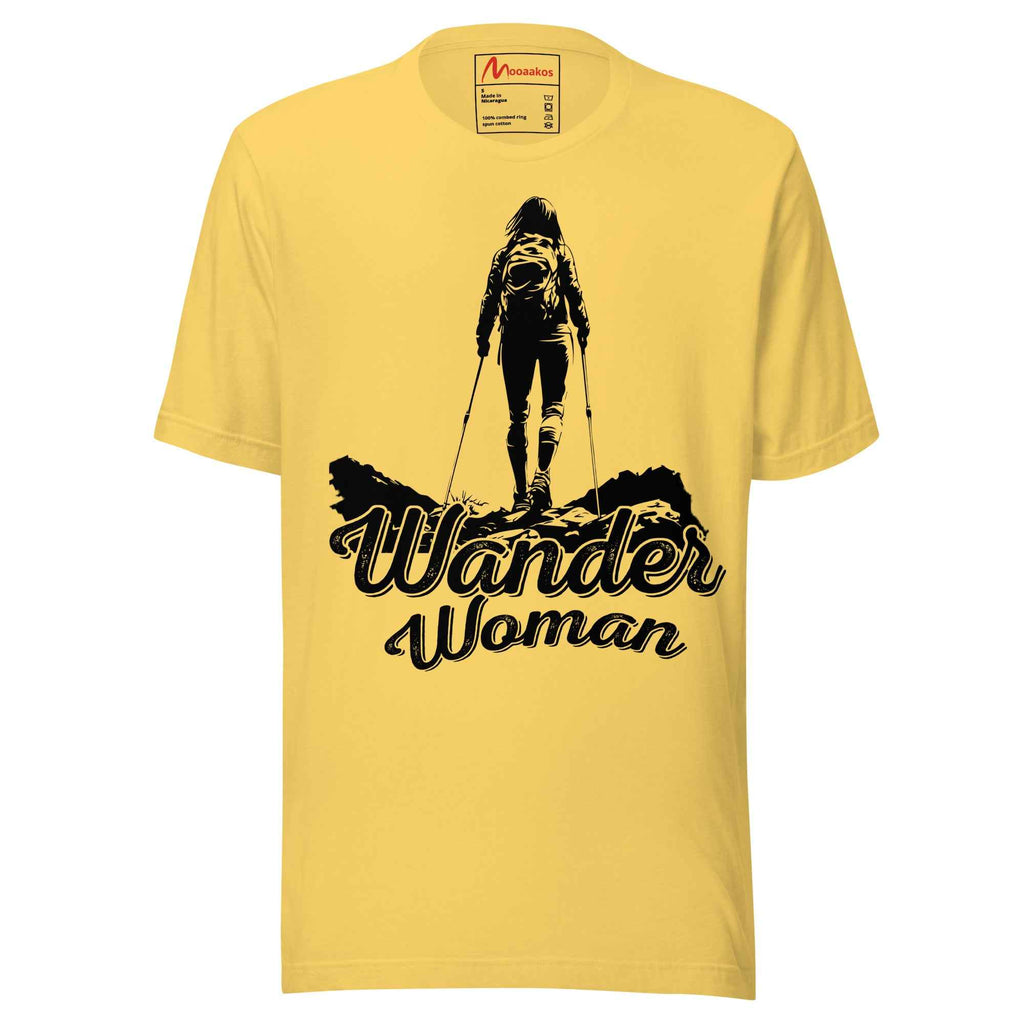 Wander Woman Retro Sunset - Climbing Hiking Outdoor Funny Unisex t-shirt