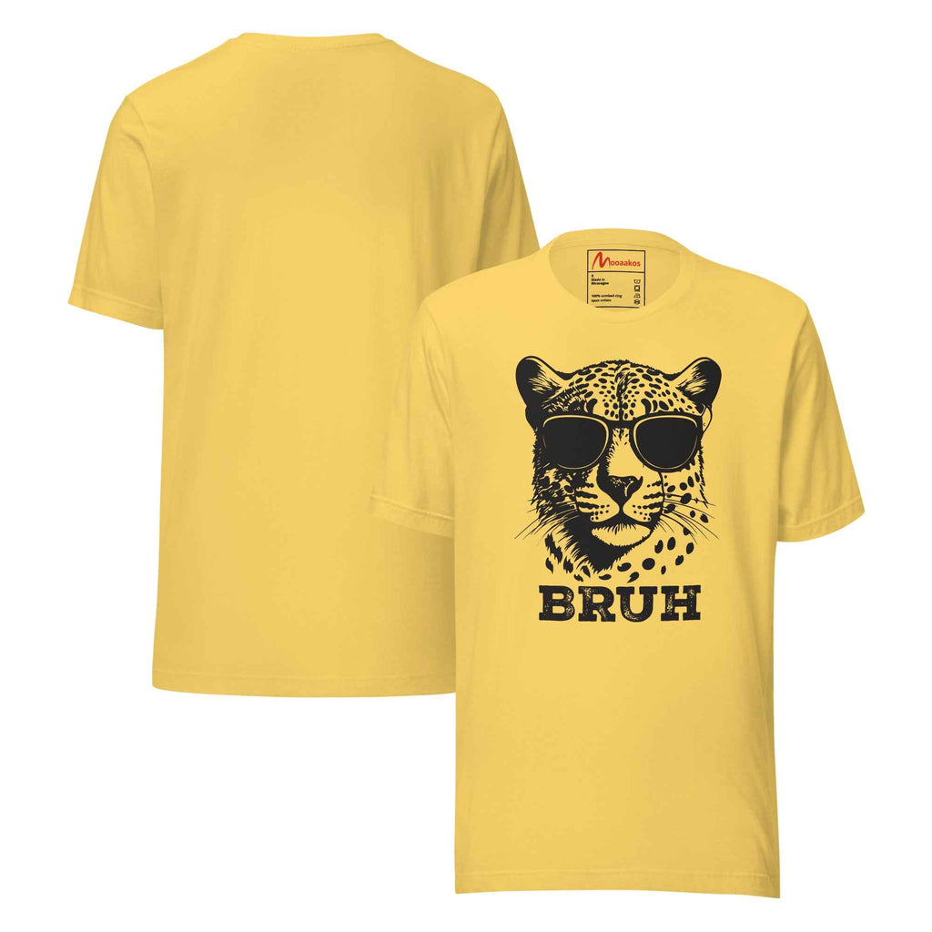 Bruh Cheetah Sunglasses Meme | Unisex T-Shirt