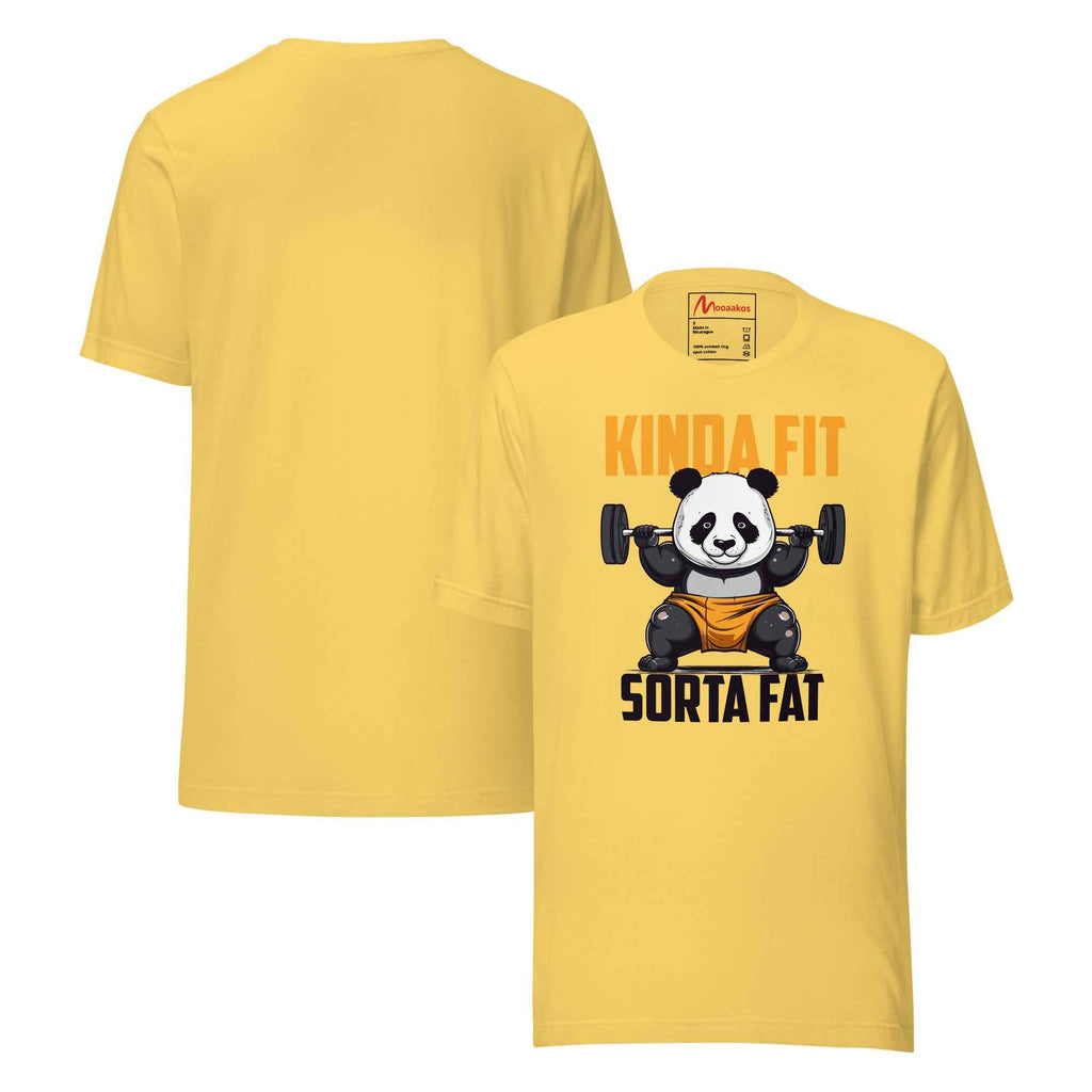 Kinda Fit Sorta Fat Panda Gym Workout | Unisex T-Shirt