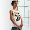 Kinda Fit Sorta Fat Panda Gym Workout Ladies’ Muscle Tank