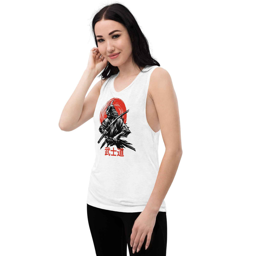 Samurai Bushido Warrior Japanese Style Ladies’ Muscle Tank