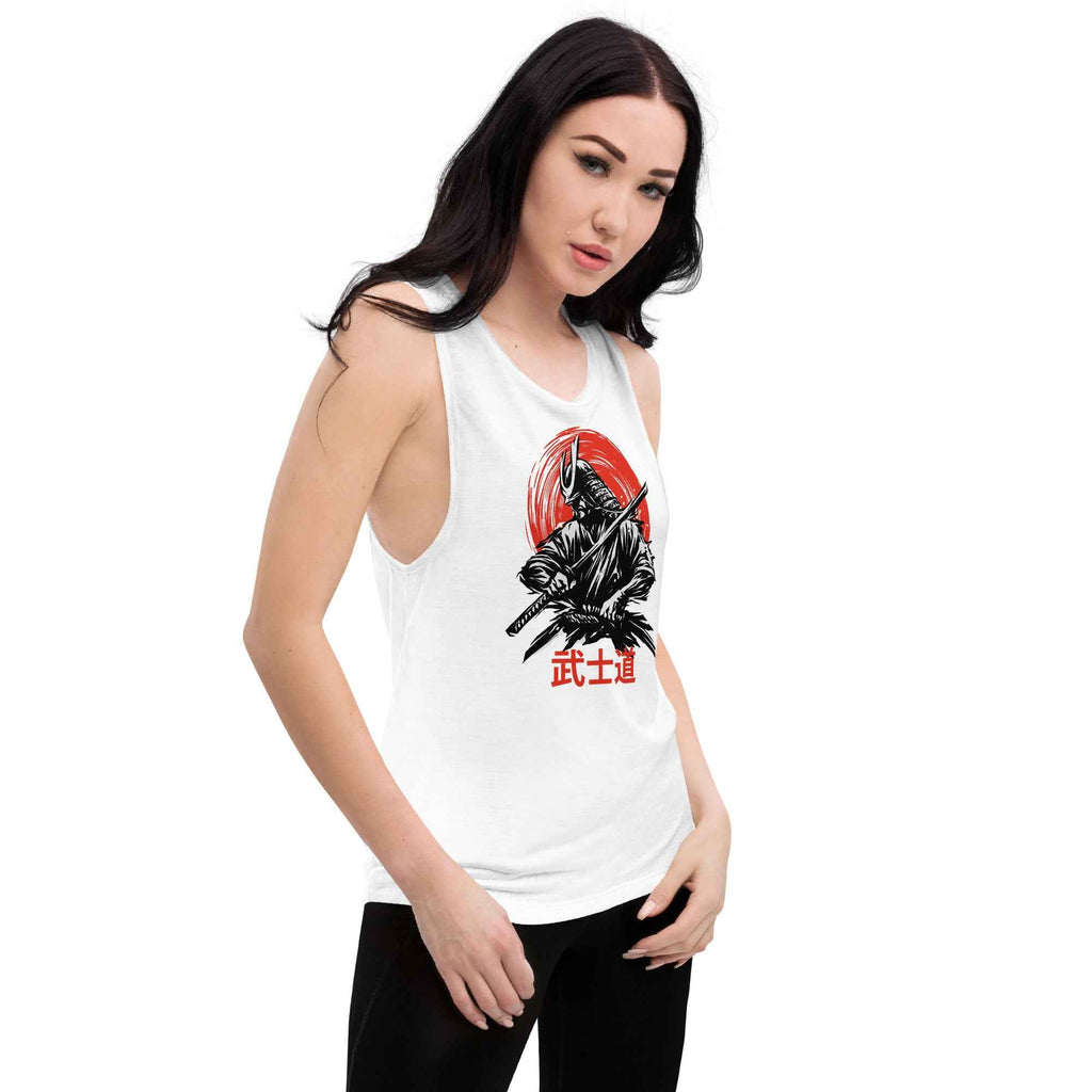 Samurai Bushido Warrior Japanese Style Ladies’ Muscle Tank