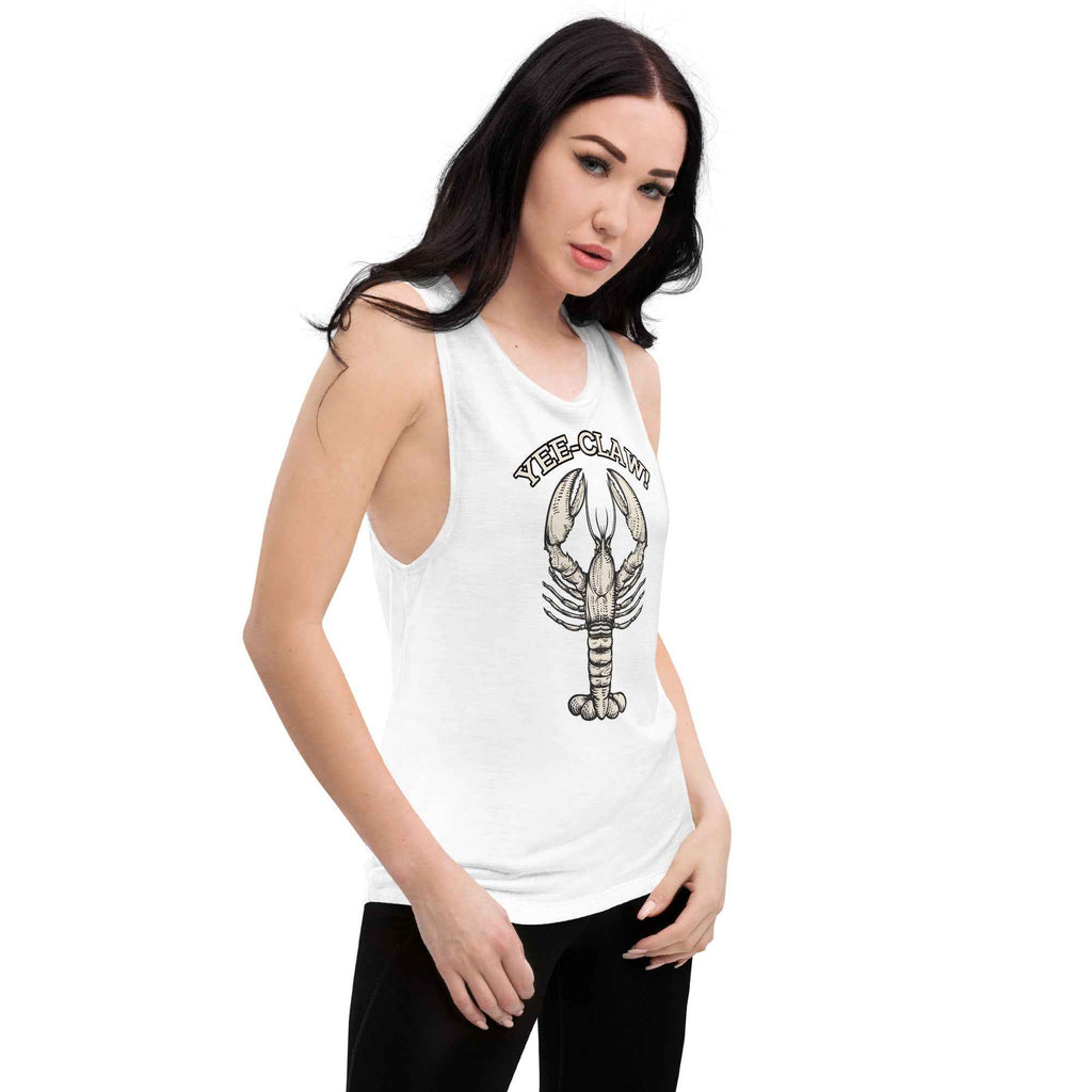 Yee Claw Crawfish Cajun Seafood Ladies’ Muscle Tank